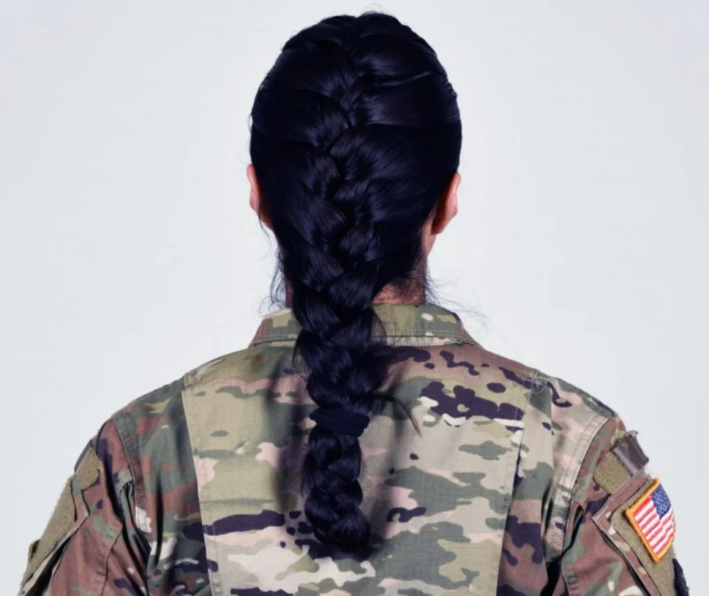 army women ponytail hairstyle