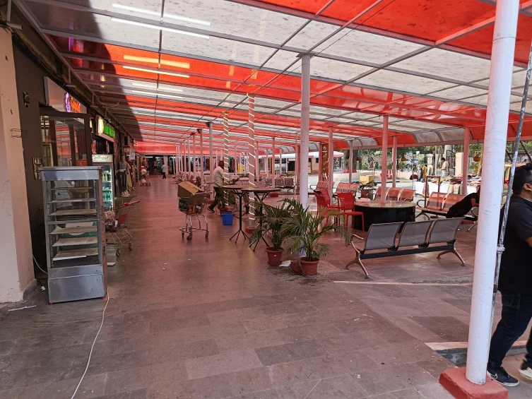 waiting area at taurus station canteen