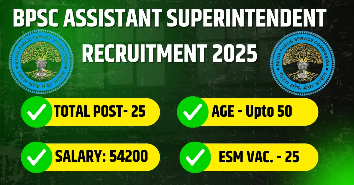 BIHAR POLICE ASSISTANT SUPERINTENDENT RECRUITMENT