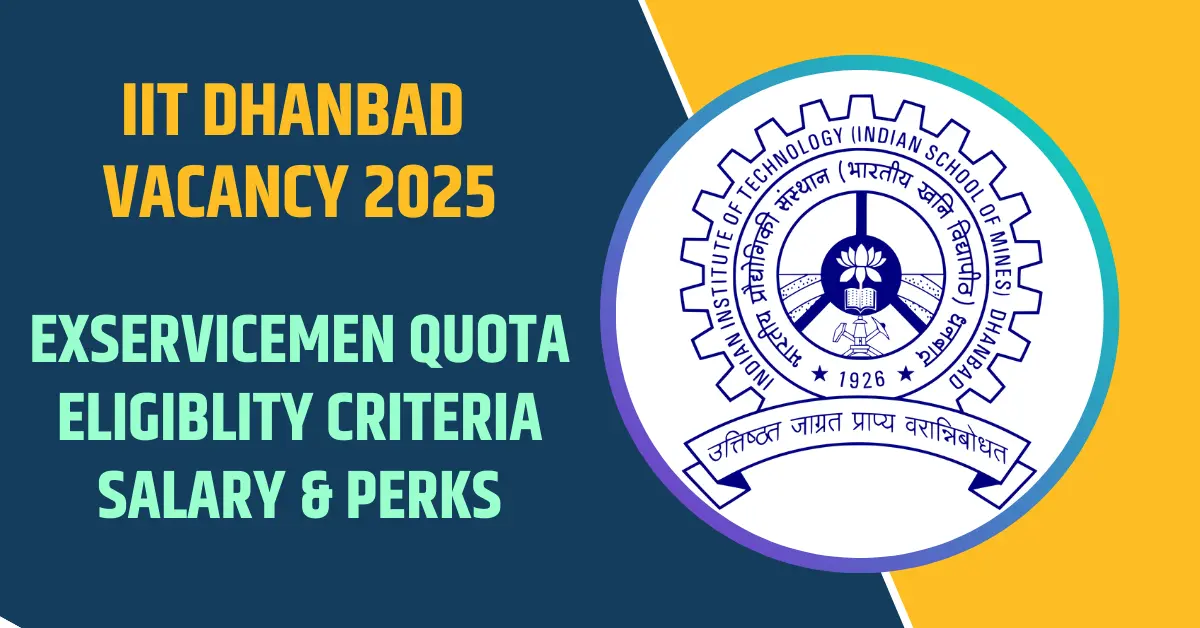 IIT DHANBAD VACANCY 2025