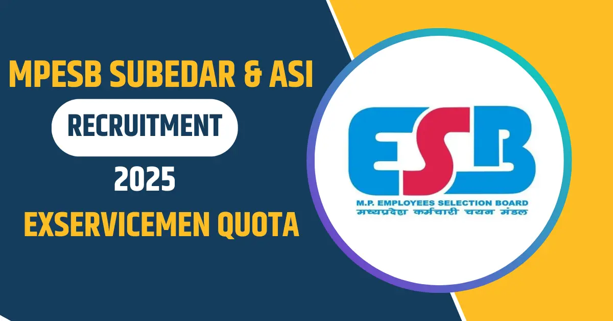 MPESB RECRUITMENT 2025