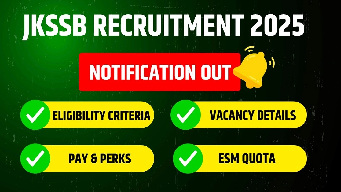 JKSSB RECRUITMENT 2025