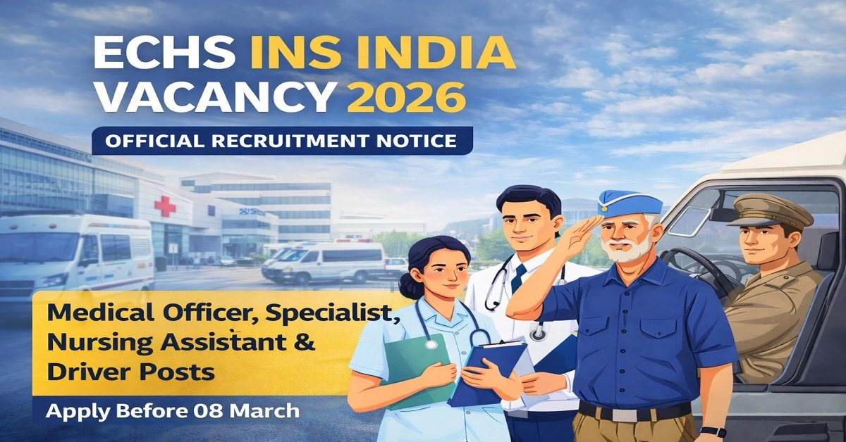 echs ins india vacancy 2026