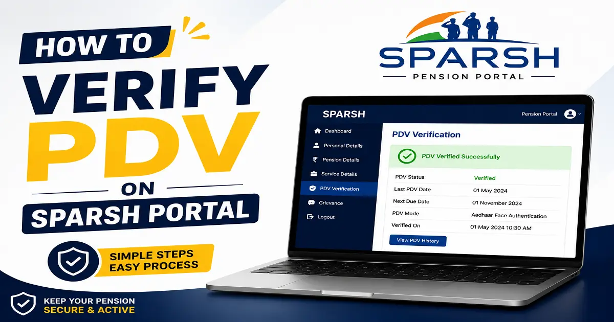 Verify PDV on SPARSH Portal