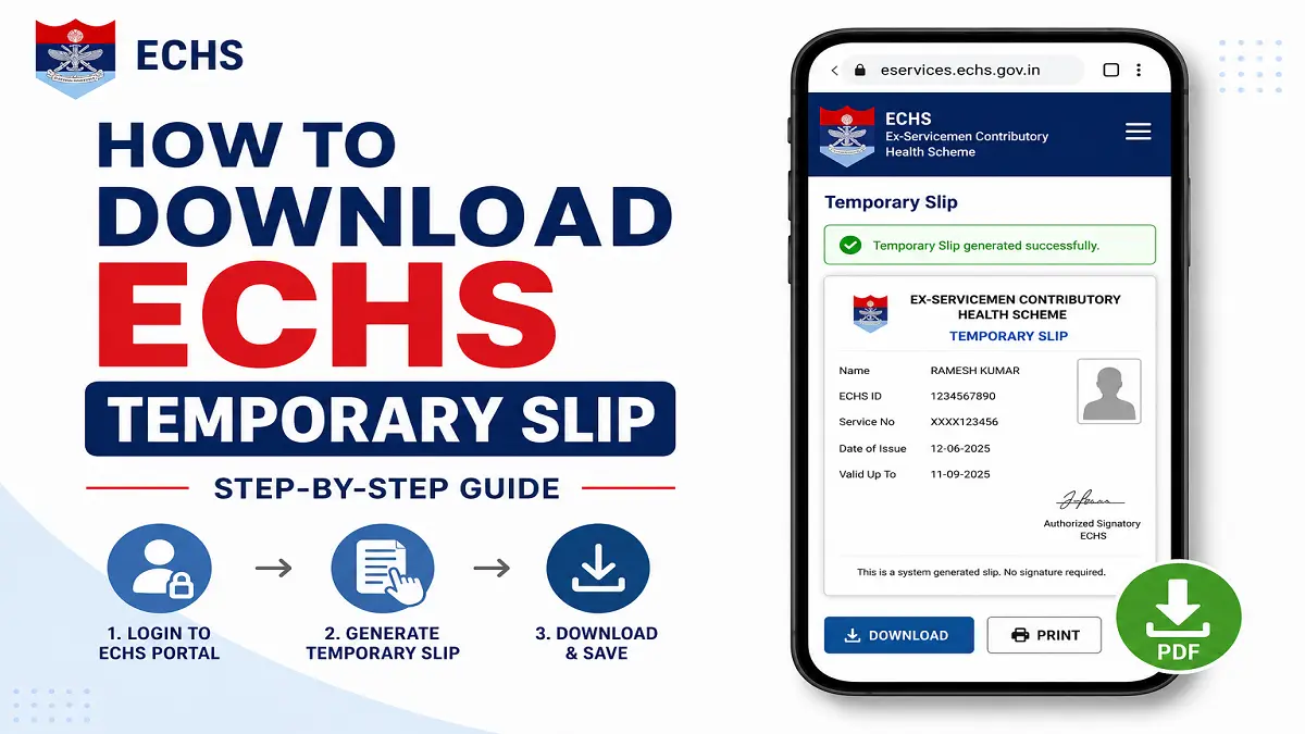 download echs temporary slip