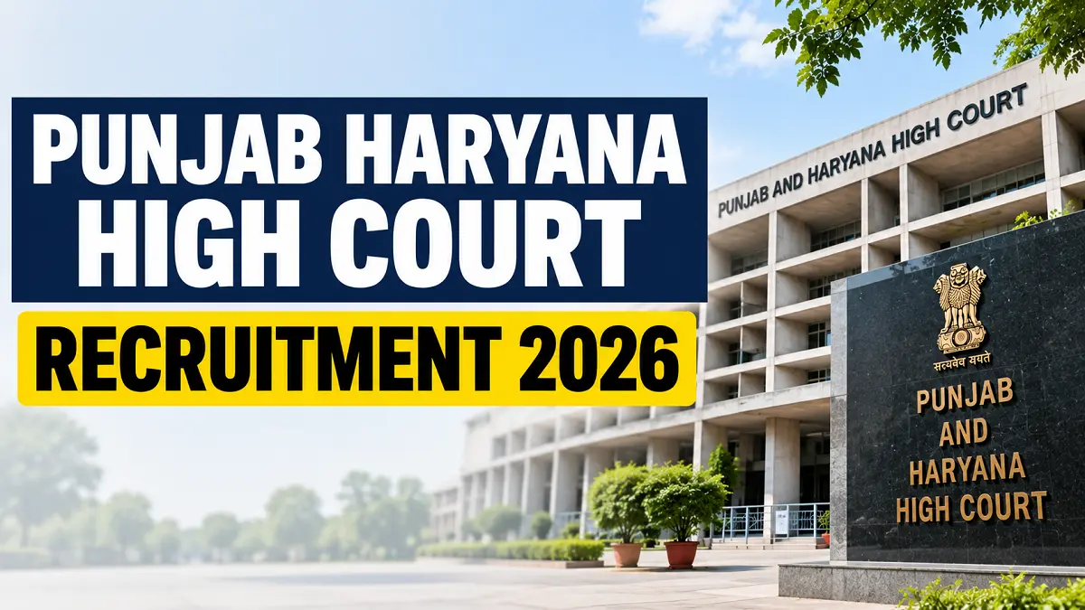 Punjab Haryana High Court recruitment 2026